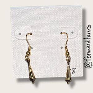 Bundle Sale 3 for $15 | Hand Crafted Gold Tone Drop Earrings